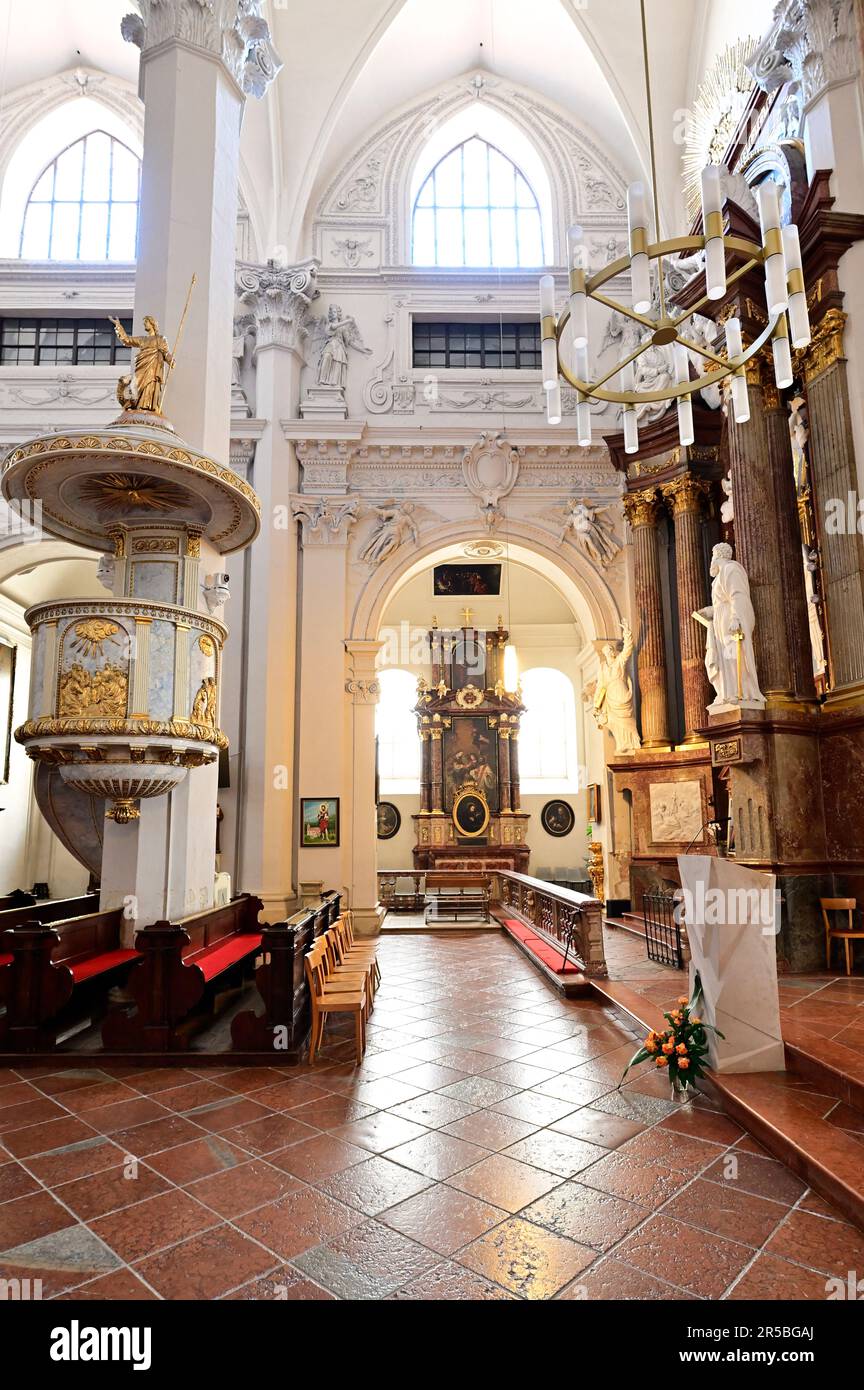 Vienna, Austria. Church at the court. Side altar in the church at the court Stock Photo