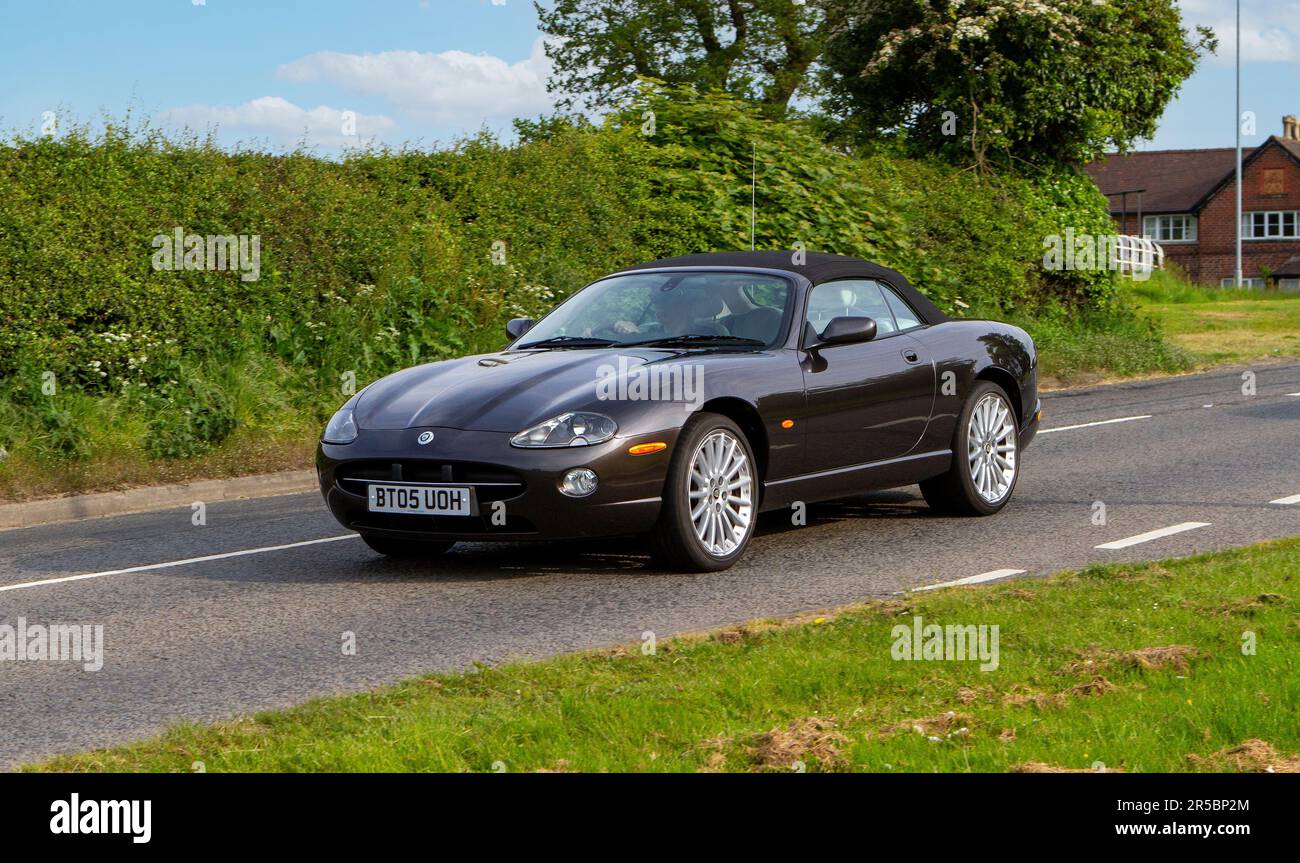 Jaguar xk8 black cars hi-res stock photography and images