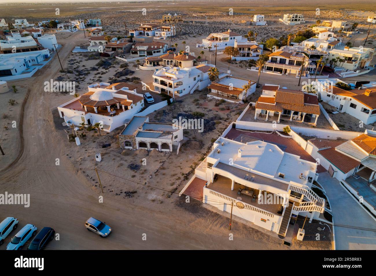 An aerial view of Las Conchas Beachfront in Puerto Penasco, Mexico Stock Photo Alamy