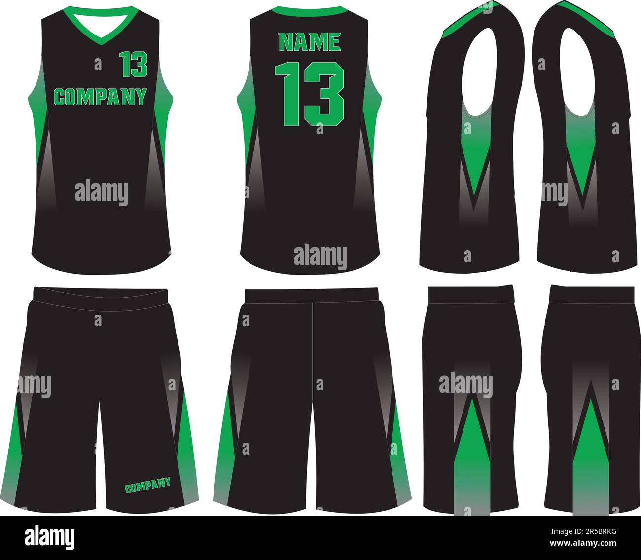 Basketball Uniform Shorts Template for Basketball Club Stock Vector ...