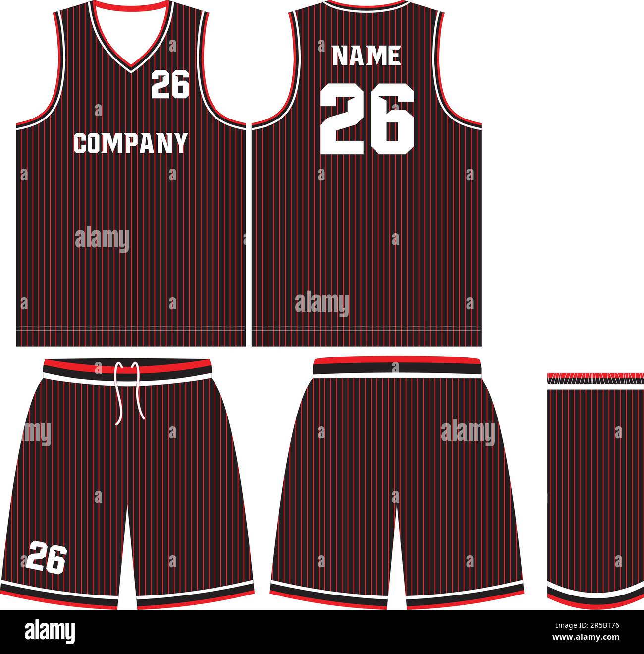 Basketball Uniform Shorts Template for Basketball Club Stock Vector ...