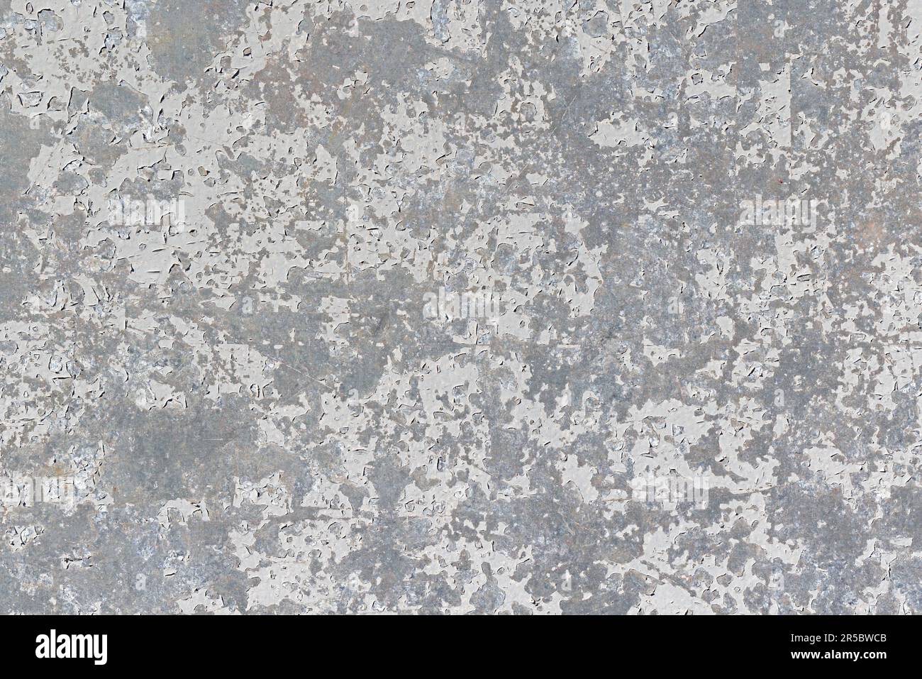 Background Texture of a Zinc Plated Metal Board with Flaking LightGrey