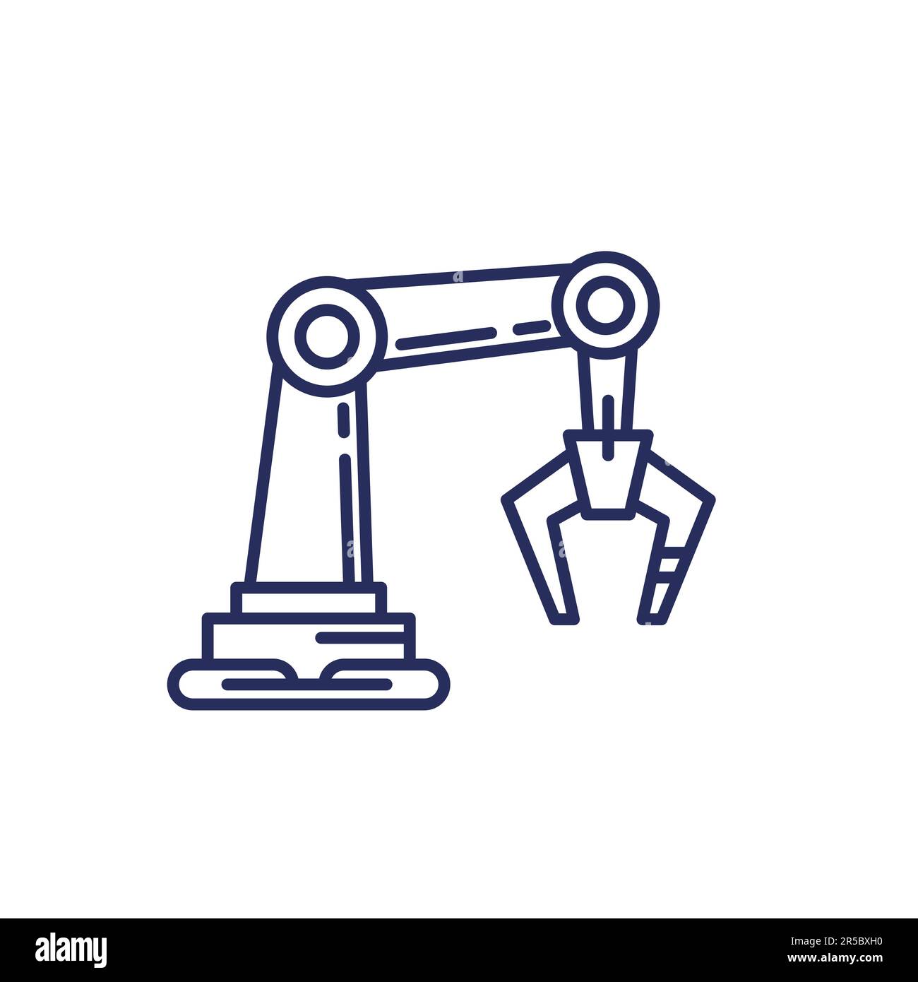 Robotic arm, automation of production line icon Stock Vector Image & Art Alamy