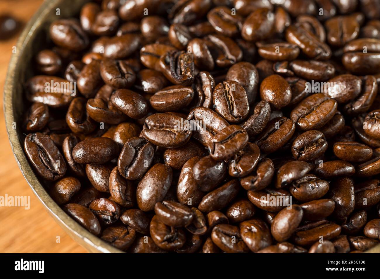 Organic Roasted Espresso Coffee Beans in a Bowl Stock Photo Alamy