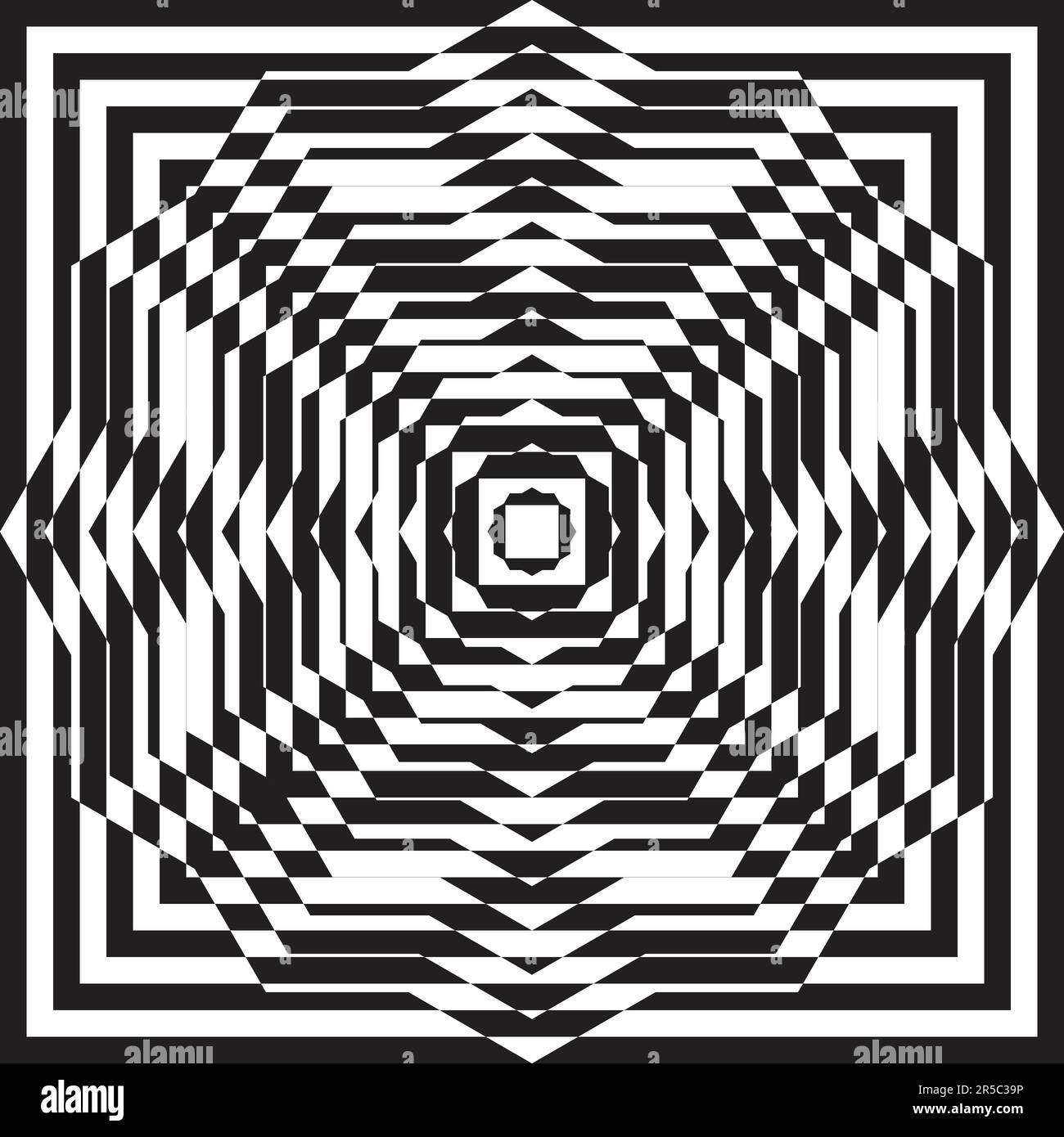 Abstract geometric pattern background with black and white flower and ...