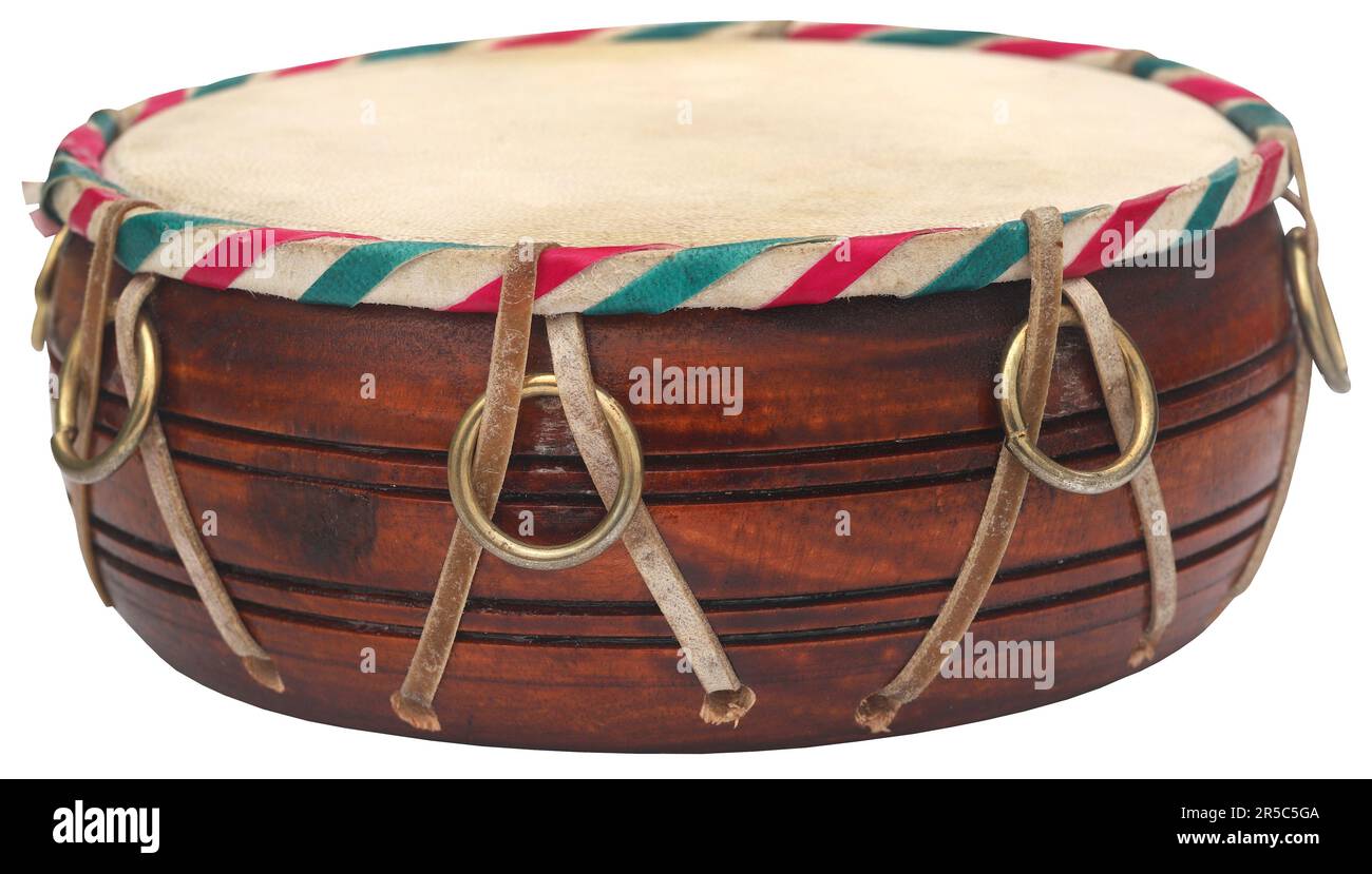 Small hand drum a popular music instrument Stock Photo