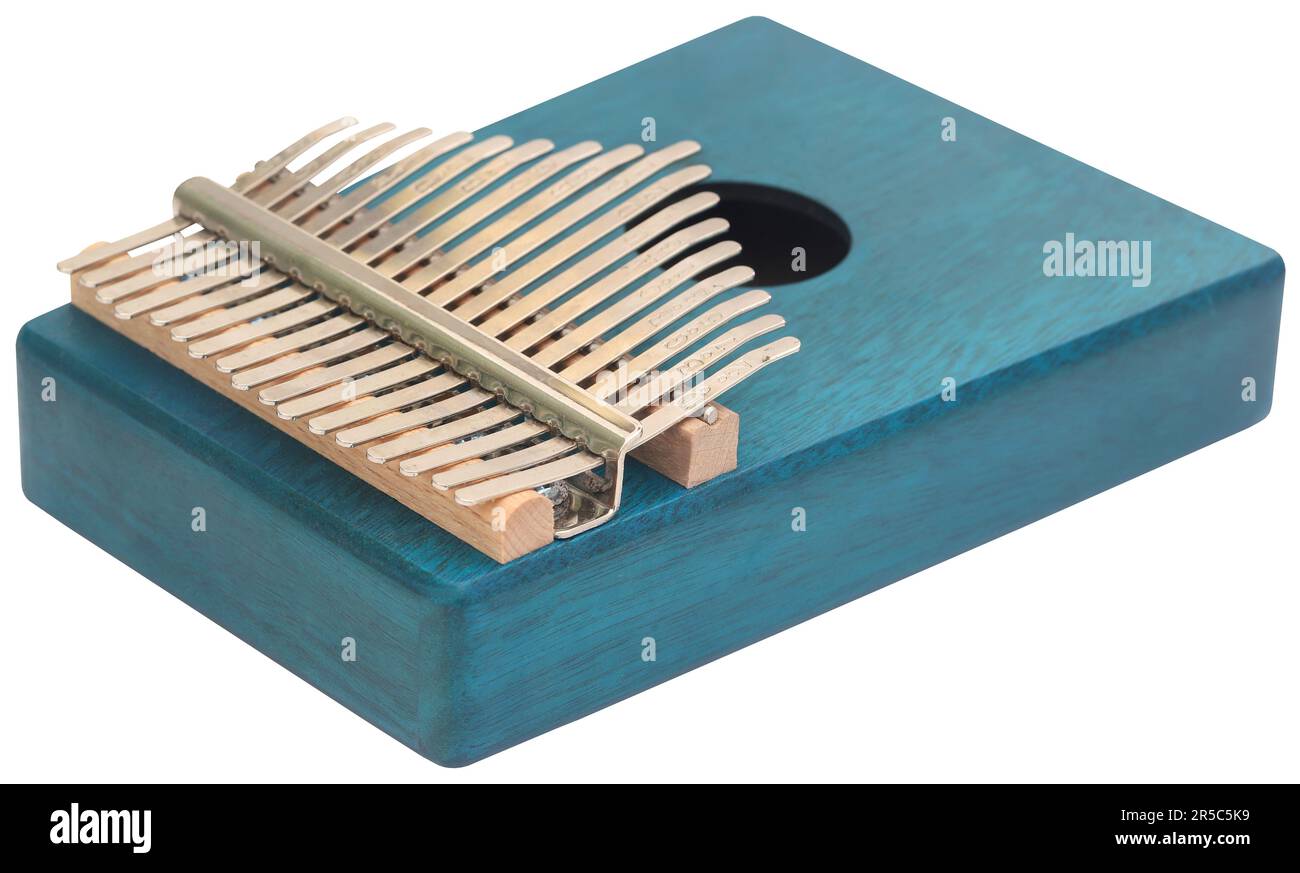 Kalimba musical instrument closeup and isolated Stock Photo Alamy