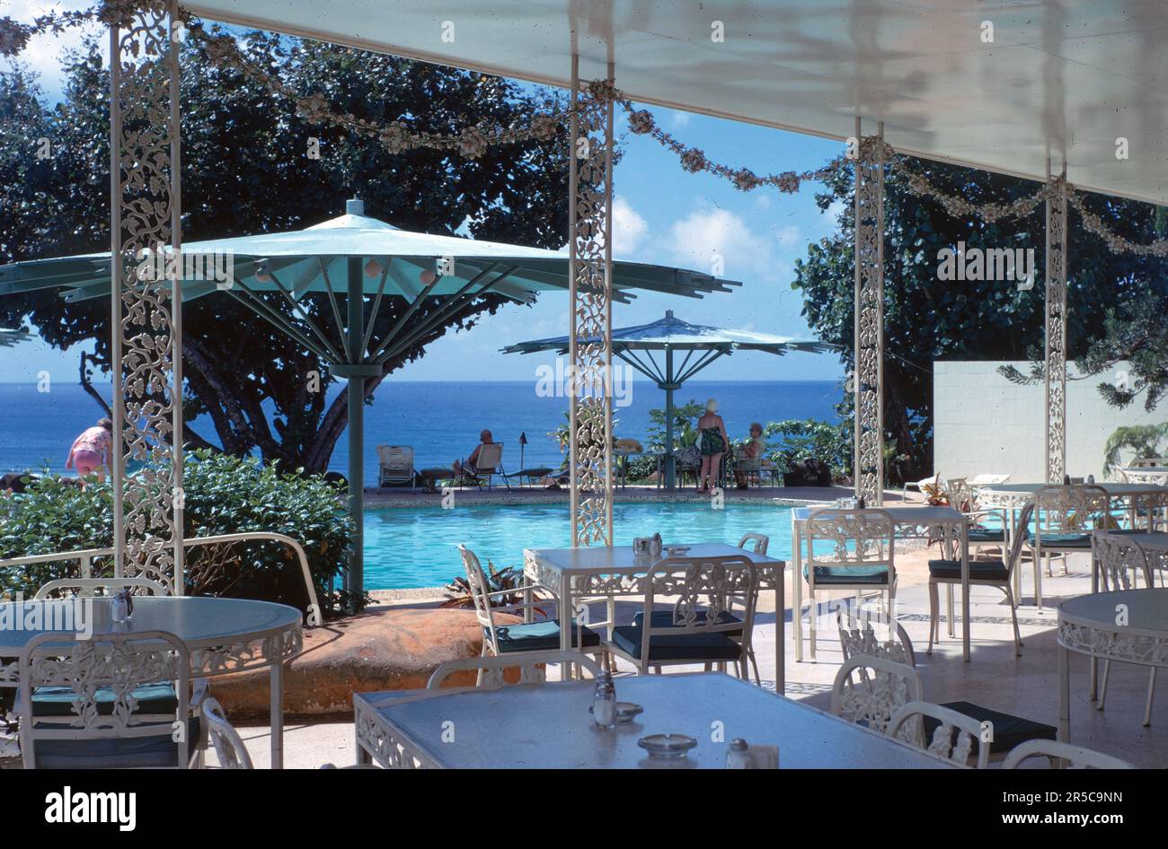 Hanalei, Kauai, Hawaii, USA August 1970 View of the now demolished