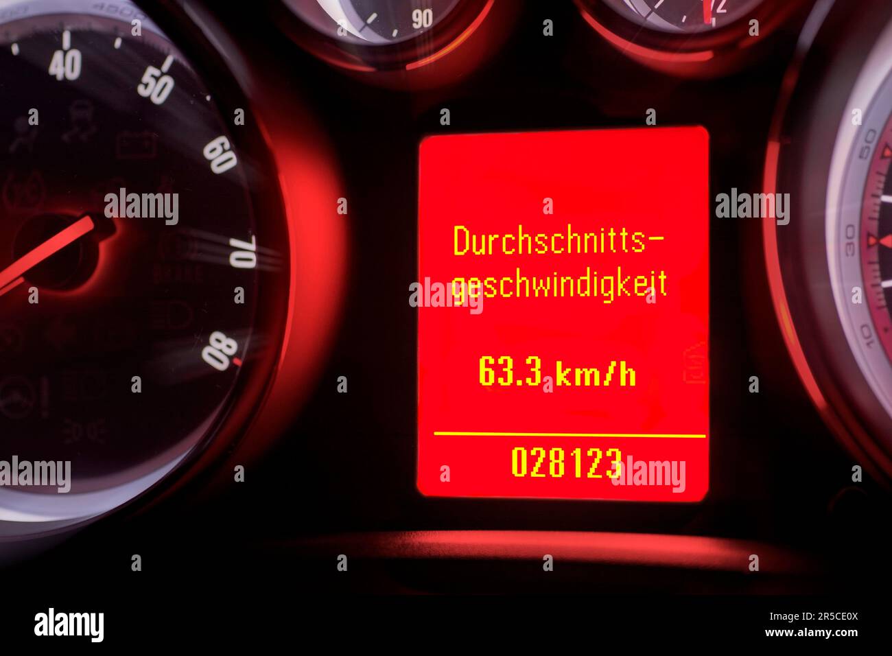 Speed, average, car, average speed, on-board computer, info, kmh speed