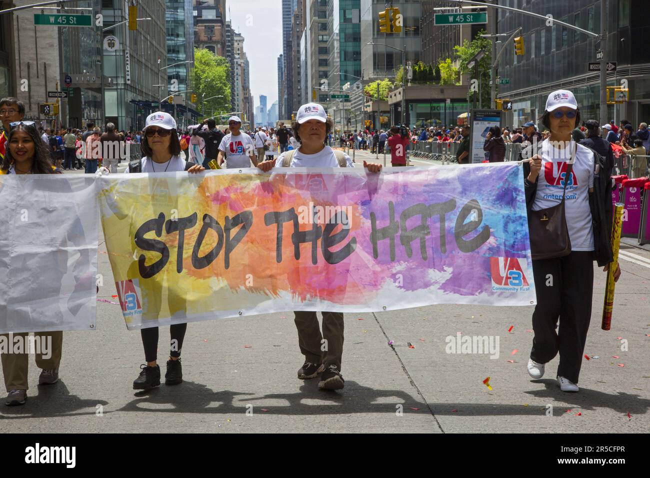 2023 Asian American Pacific Islander Heritage Parade in NYC marches up