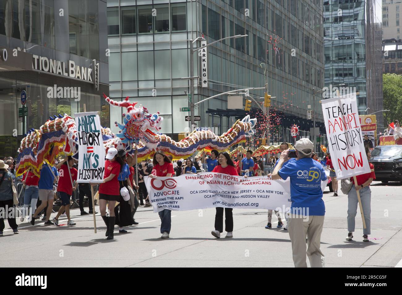 2023 Asian American Pacific Islander Heritage Parade in NYC marches up