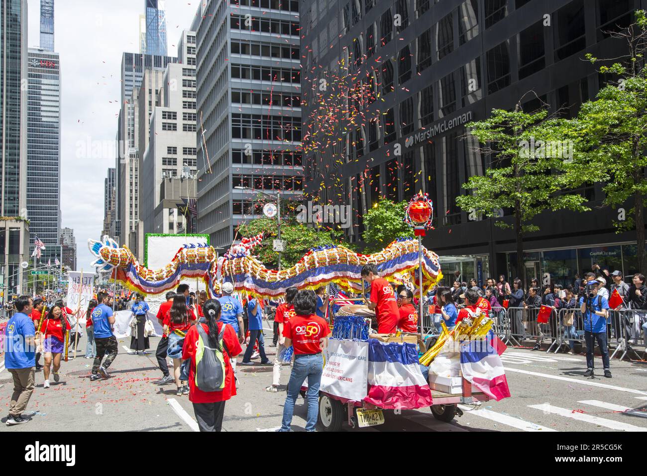 2023 Asian American Pacific Islander Heritage Parade in NYC marches up
