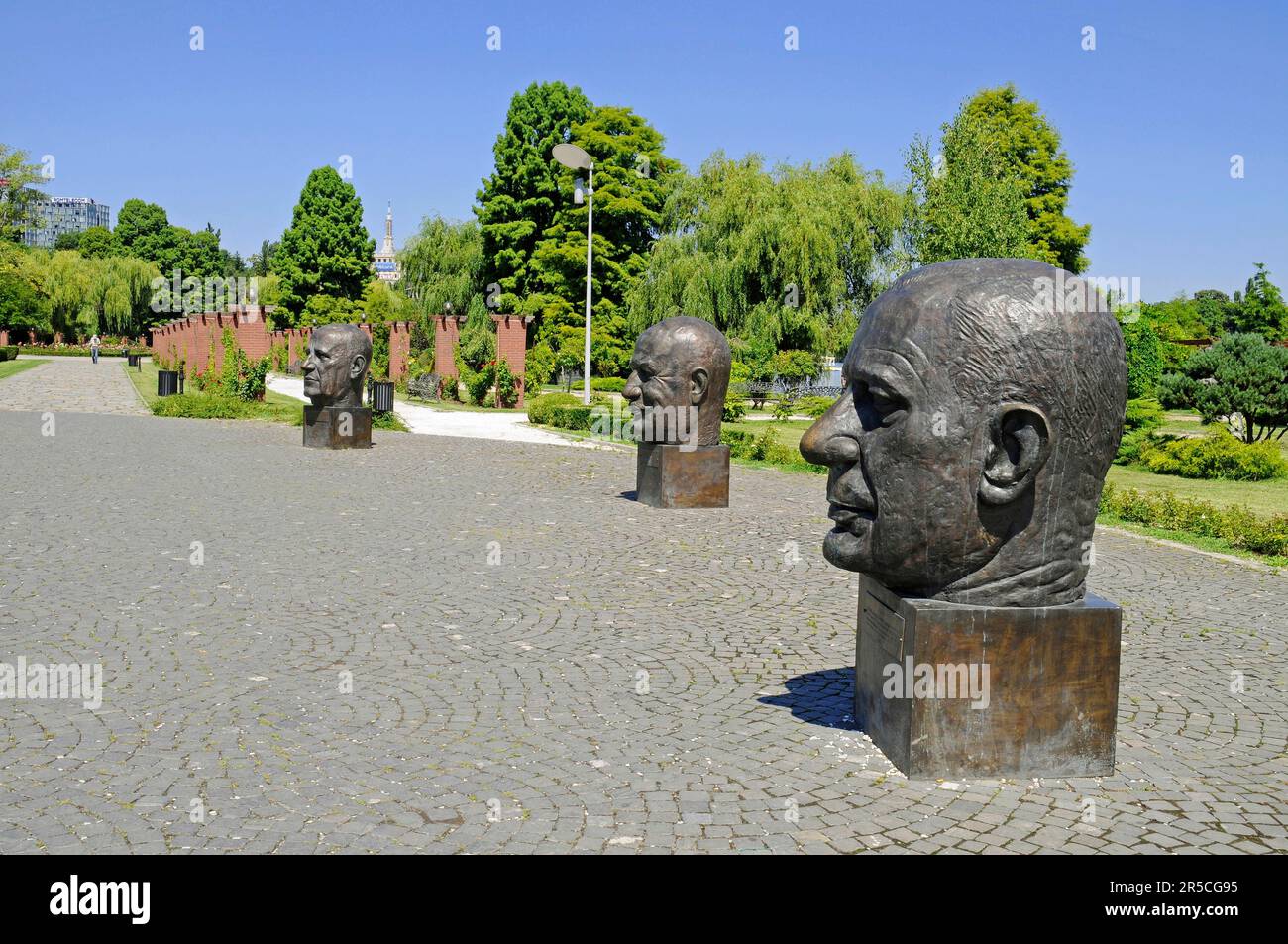 Sculptures, Herastrau Park, Bucharest, Romania, Europe Square Stock Photo