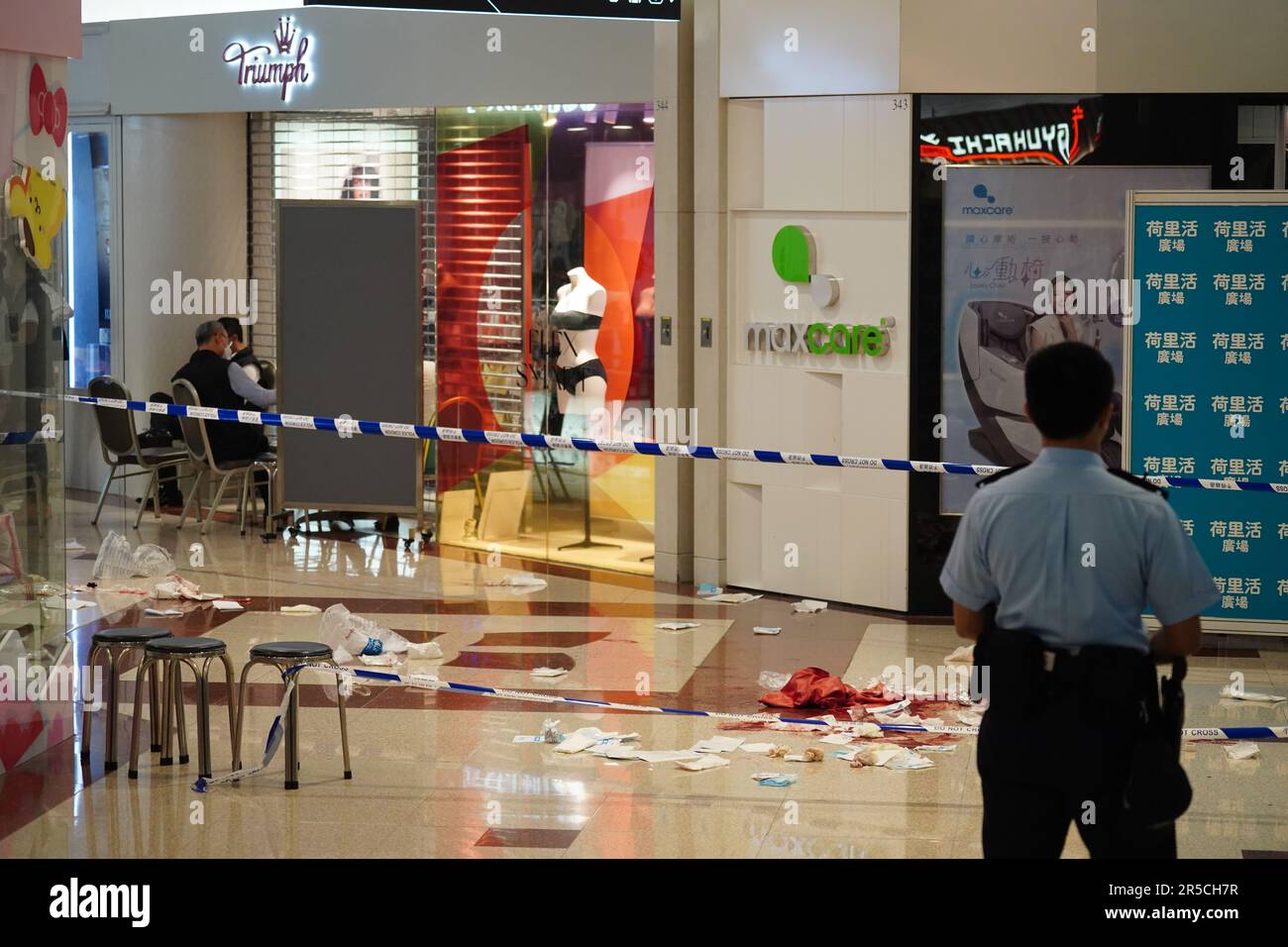 Hong Kong, Hong Kong. 02nd June, 2023. Police forces cordon off the