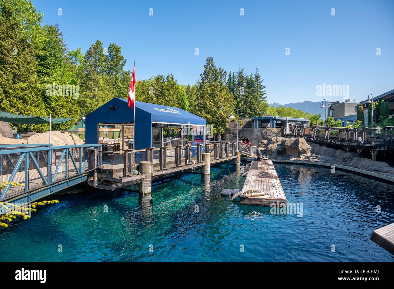Vancouver, British Columbia - May 26, 2023: Inside the popular Vancouver Aquarium attraction. Stock Photo