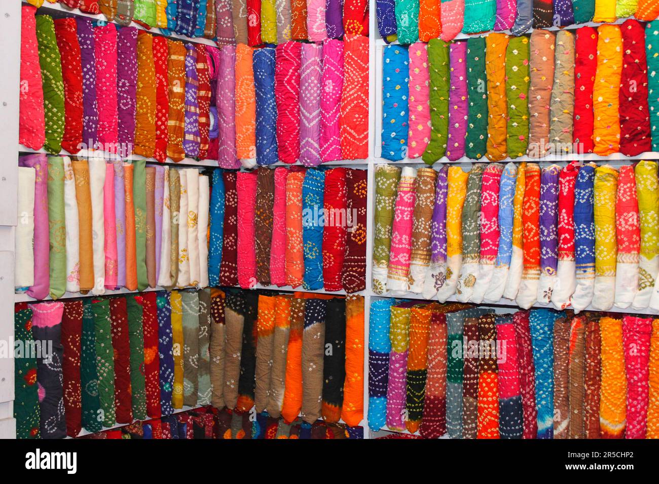 Fabric shop, Laddu, Udaipur, Rajasthan, India Stock Photo Alamy
