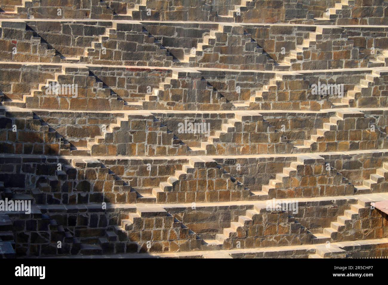 Chand Baori Step Well Abhaneri Rajasthan India Stock Photo Alamy