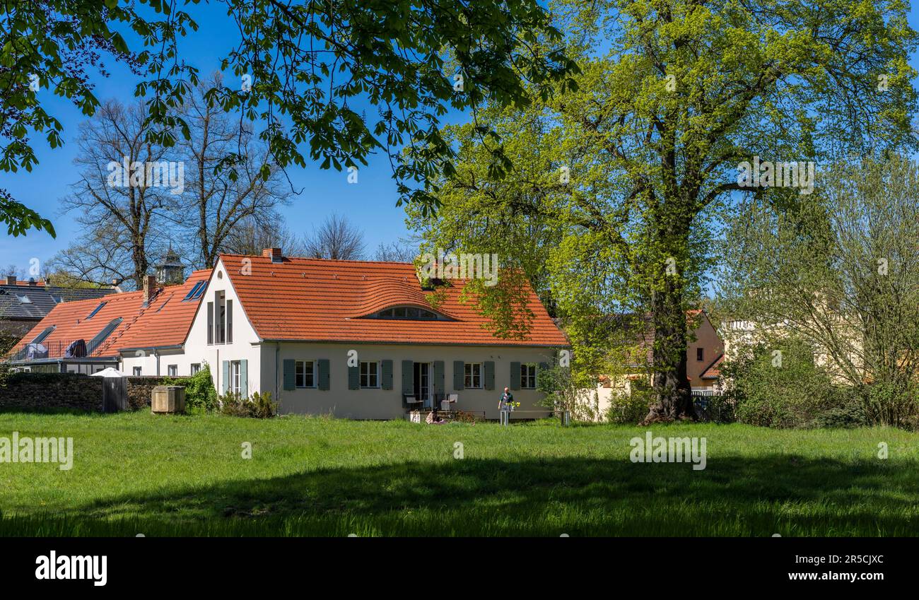 Holiday home, Petzow Castle Park, Potsdam-Mittelmark, Brandenburg, Germany Stock Photo