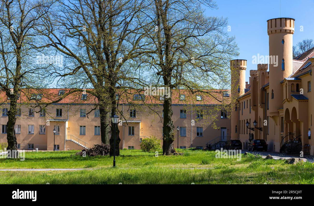 The castle in the estate park of Petzow, Potsdam-Mittelmark, Brandenburg, Germany Stock Photo