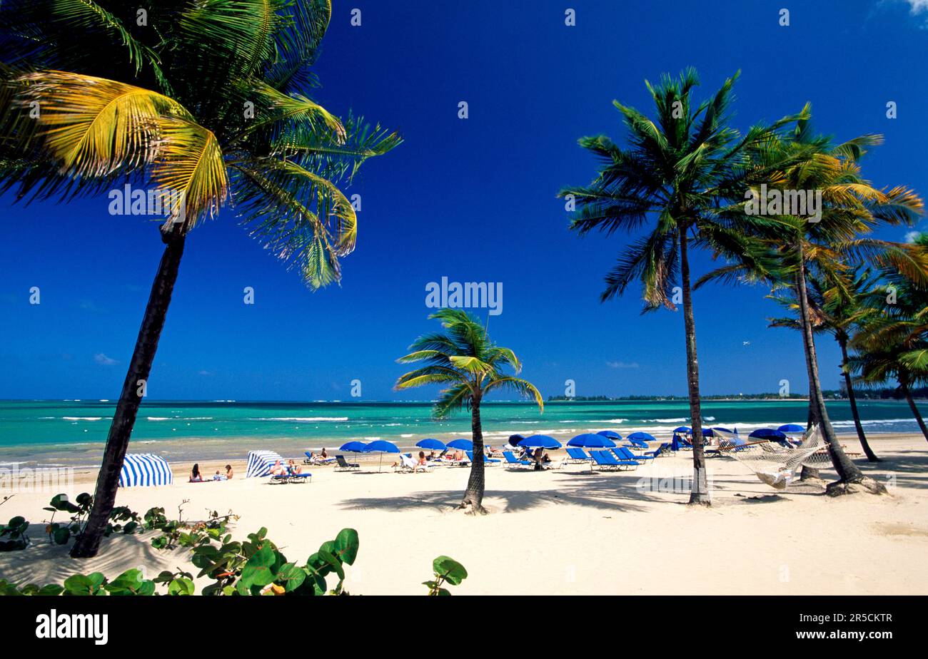 Beach in San Juan, Puerto Rico, Caribbean Stock Photo - Alamy