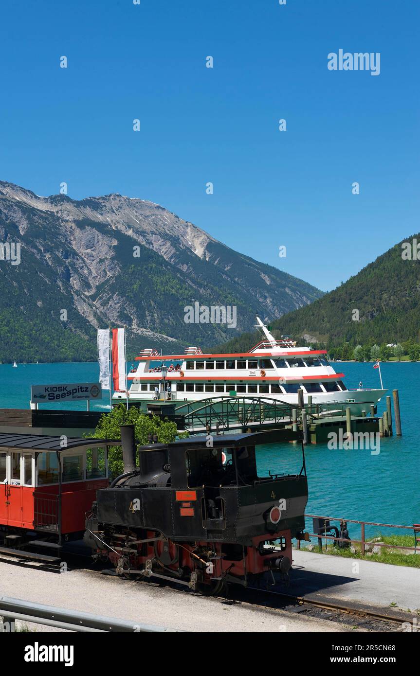 Seebahnhof der Achenseebahn, Seealm am Achensee, Tyrol, Austria Stock Photo