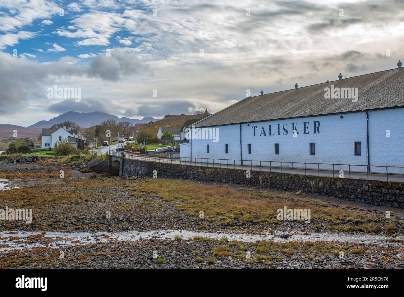 Exterior Talisker distillery on isle skye, Scotland Stock Photo