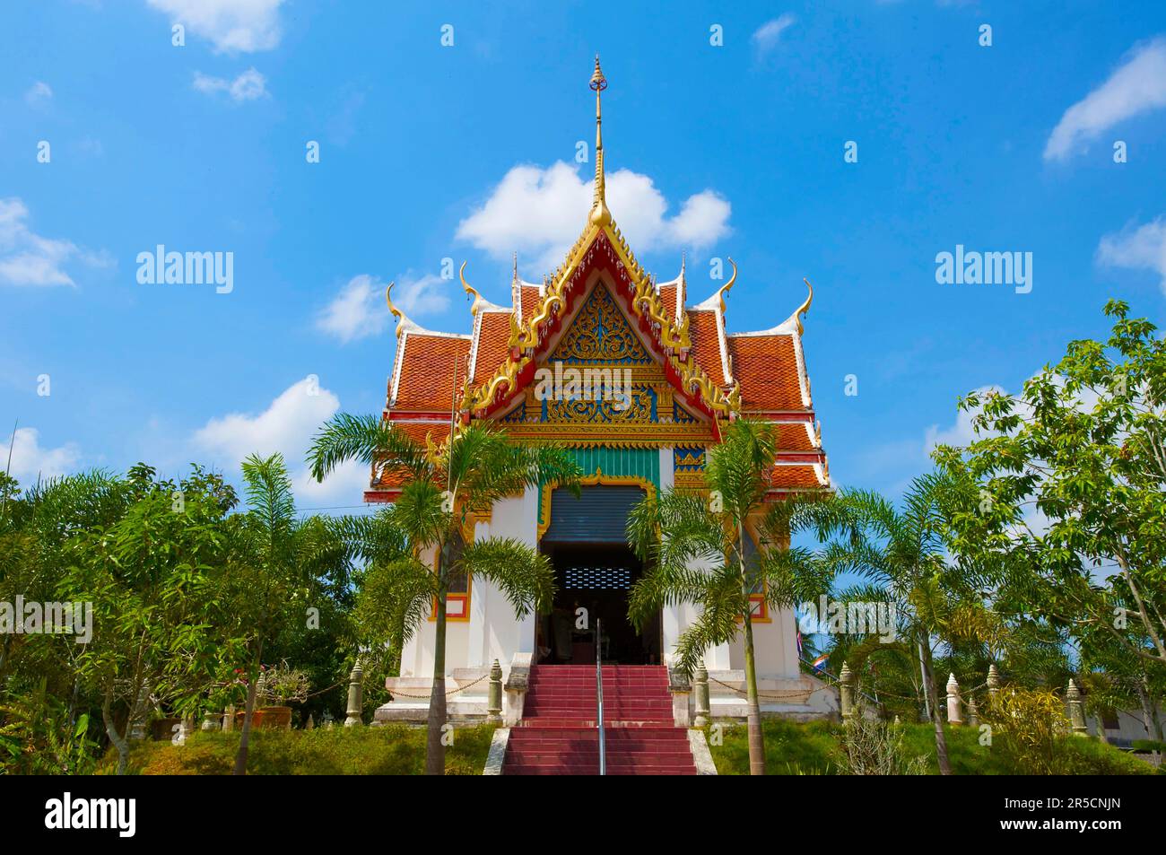 Wat Phra Tong Temple in Thalang, Phuket Island, Thailand Stock Photo