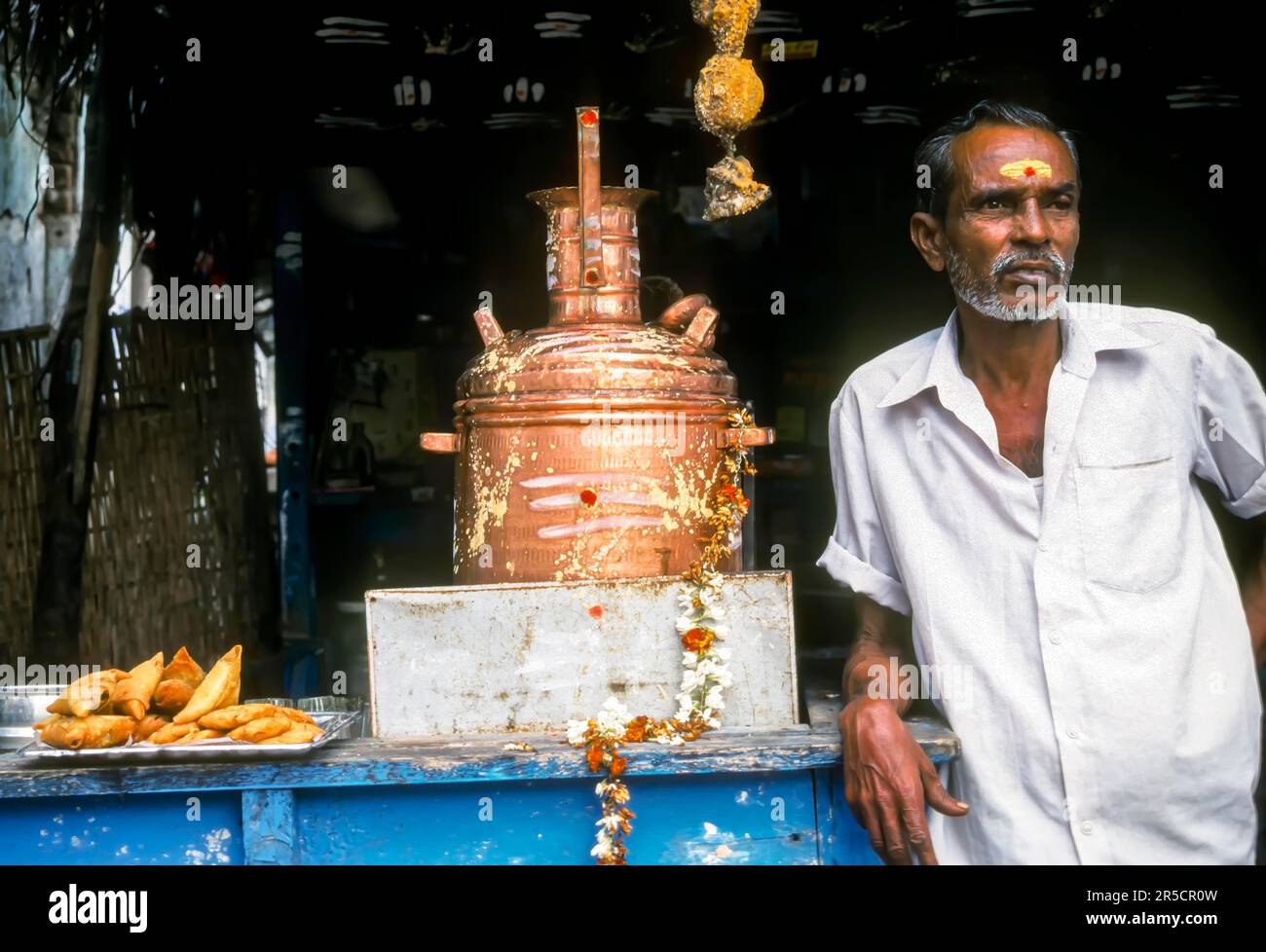 Tea shop in Chidambaram, Tamil Nadu, South India, India, Asia Stock Photo
