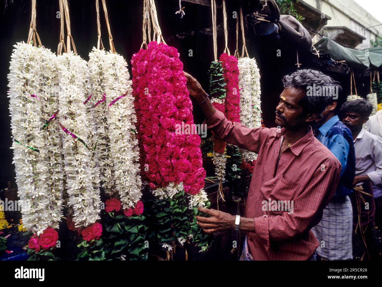 A flower shop in Chennai, Tamil Nadu, India, Asia Stock Photo Alamy