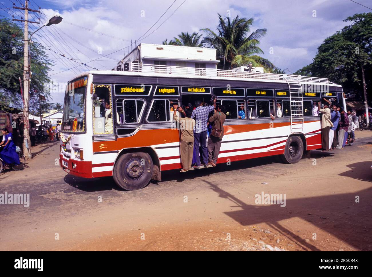 Bus transportation at Coimbatore, Tamil Nadu, South India, India, Asia