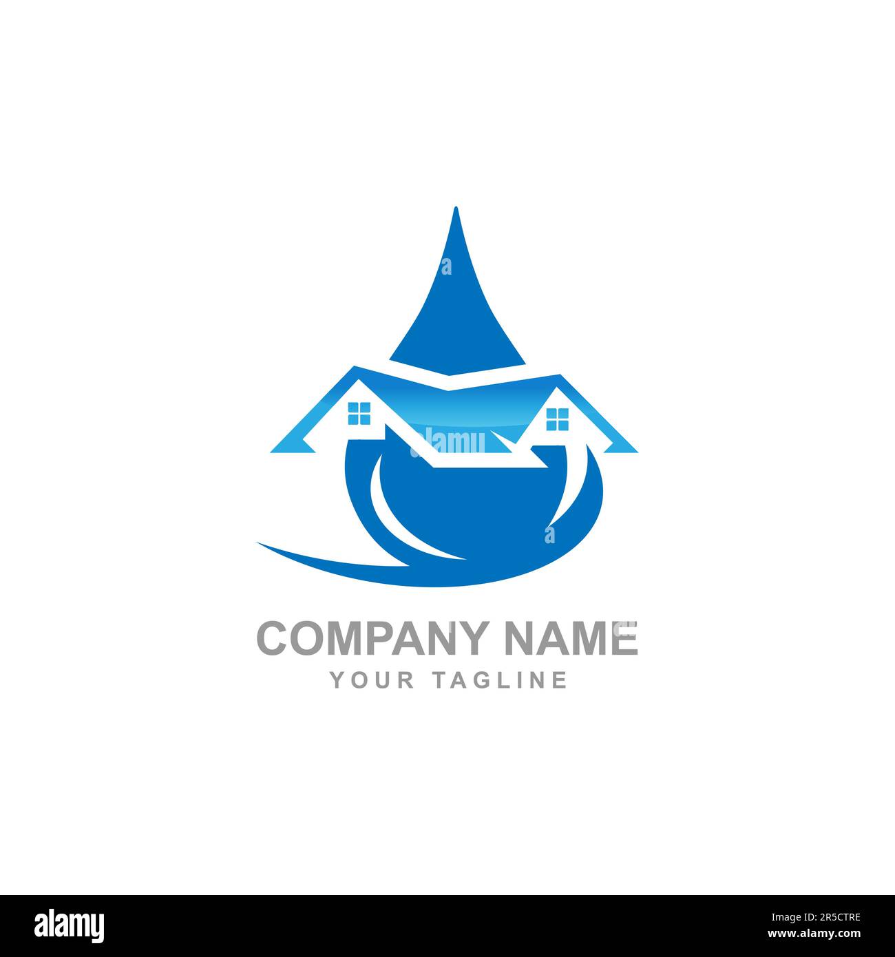 Clean House logo designs concept, Cleaning Service logo symbol.EPS 10