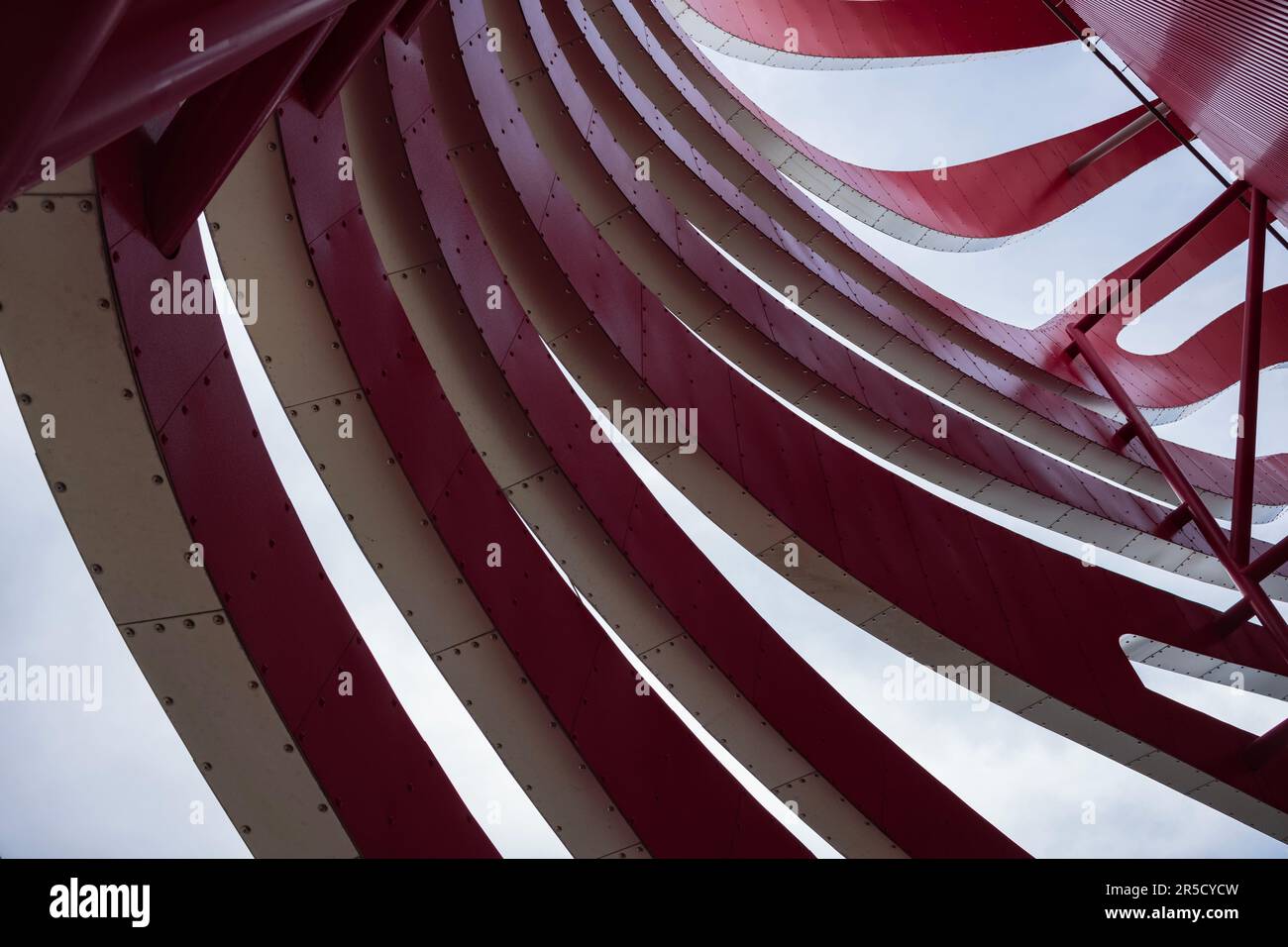 Aluminumm Ribbon Los Angeles, CA, USA - Dec 26, 2022: The Petersen Automotive Museum has ...
