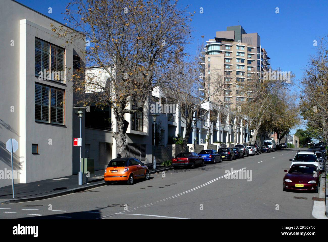 The new Jackson's Landing suburb in Pyrmont, Sydney, NSW, Australia