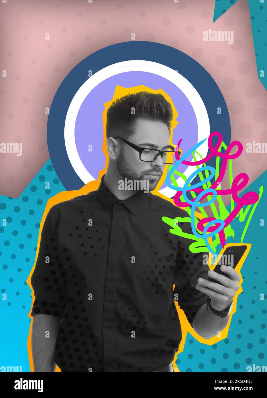 Creative Images Man Surreal portrait stylish man hi-res stock photography and images - Alamy