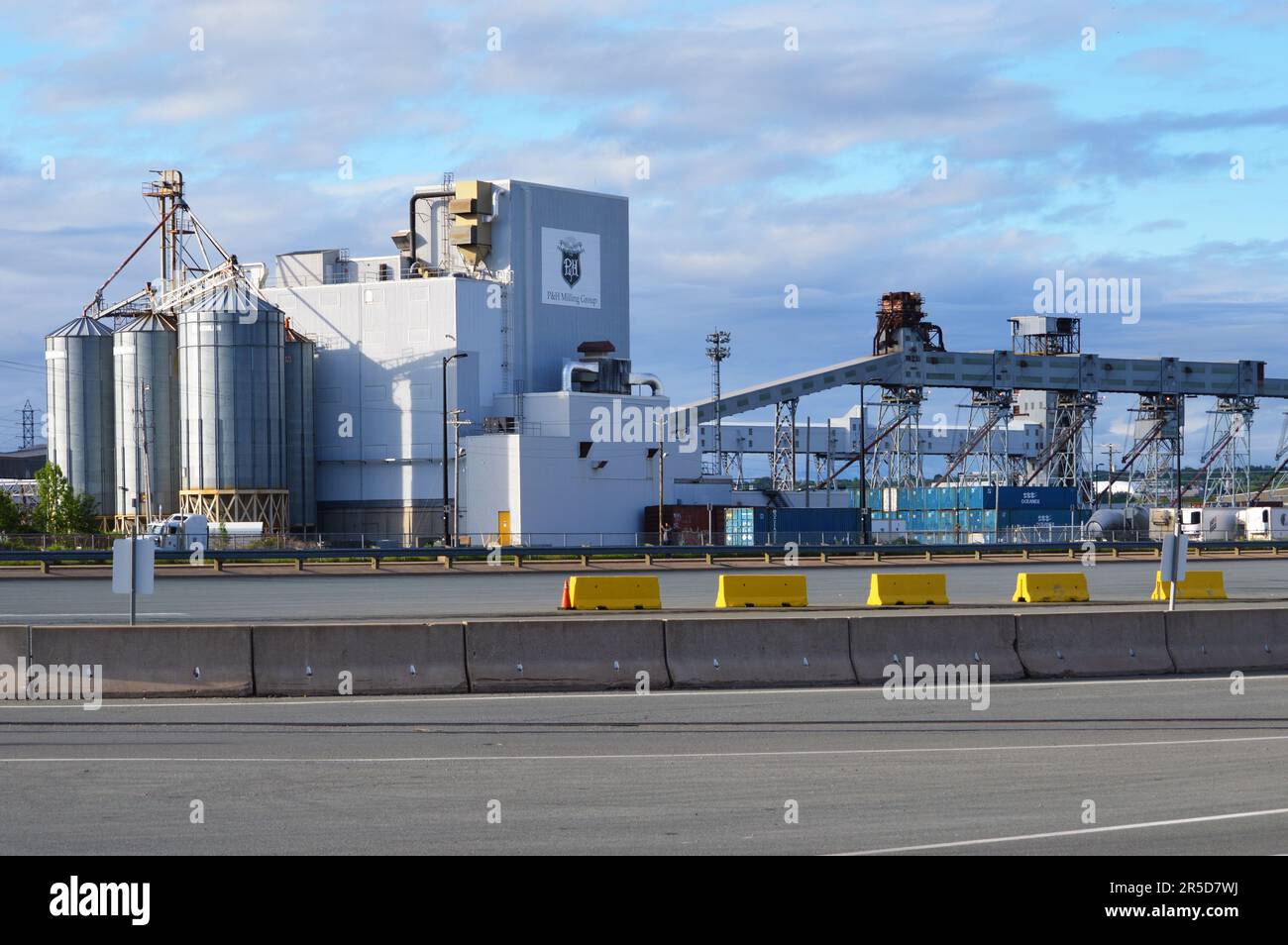 P&H Milling Group flour mill on Marginal Road at the Port of Halifax
