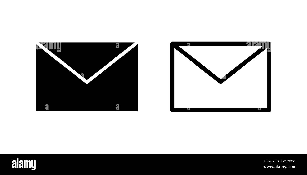 Mail icon set. email icon vector. E-mail icon. Envelope illustration ...