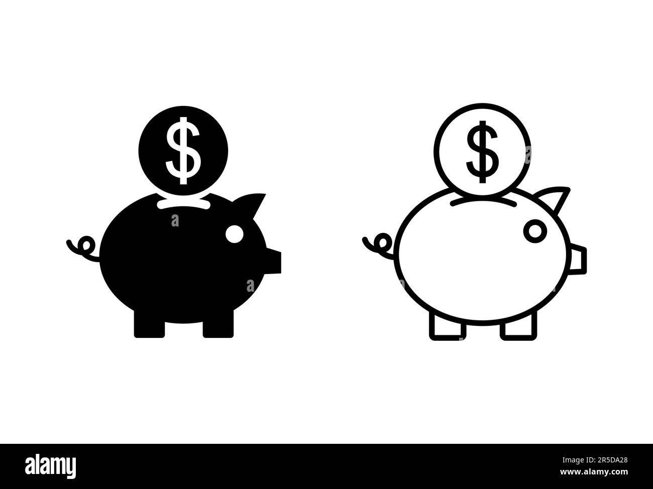Piggy bank icon set. piggy money icon Stock Vector Image & Art - Alamy