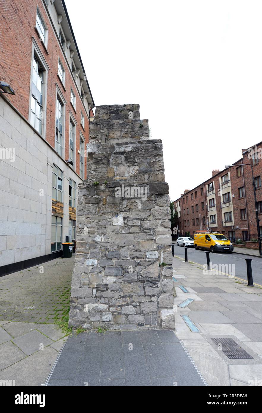 Old Dublin City Wall in Dublin, Ireland Stock Photo Alamy