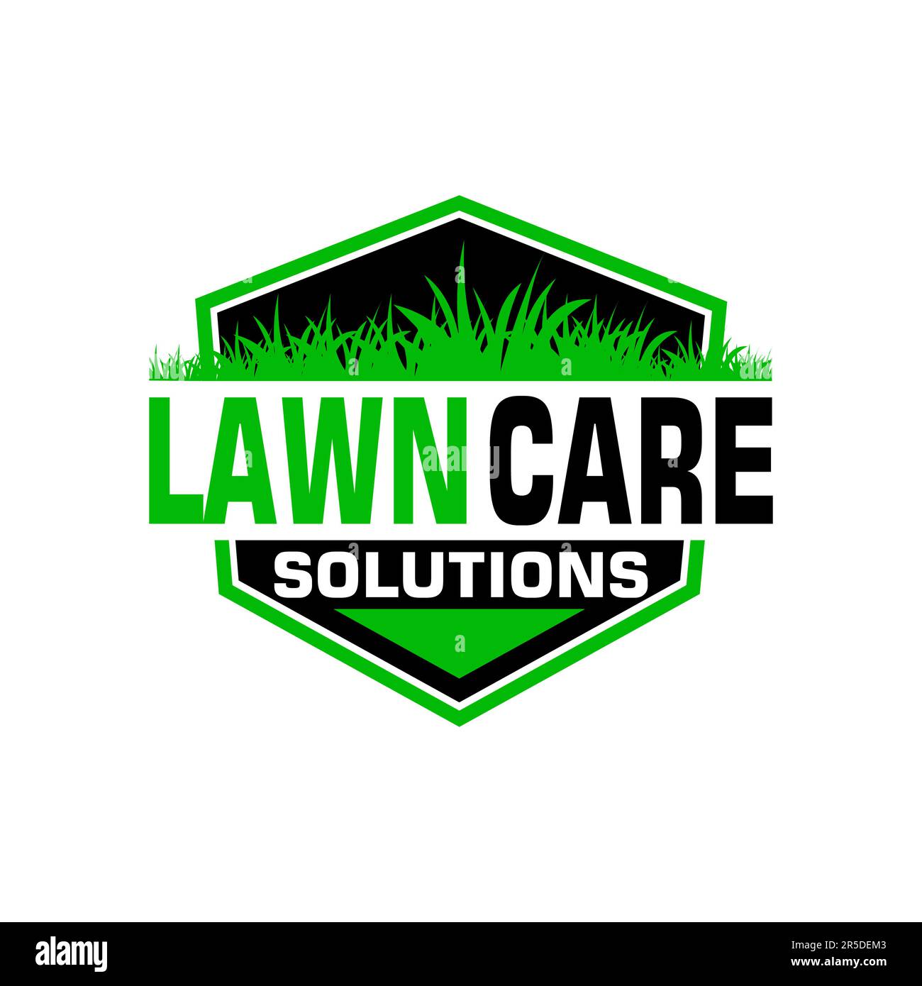 lawn care logo design creative idea vector design inspiration Stock ...