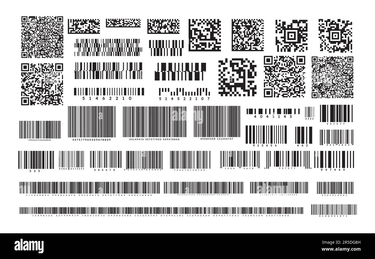 Bar code set Stock Vector Image & Art - Alamy