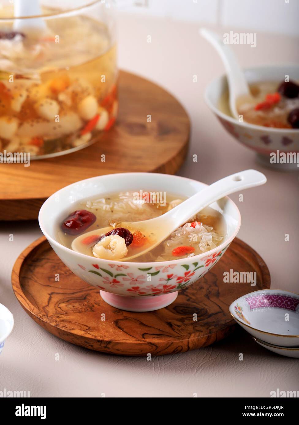 Peach Gum Triple Collagen Dessert or Tao Jiao, Chinese Traditional