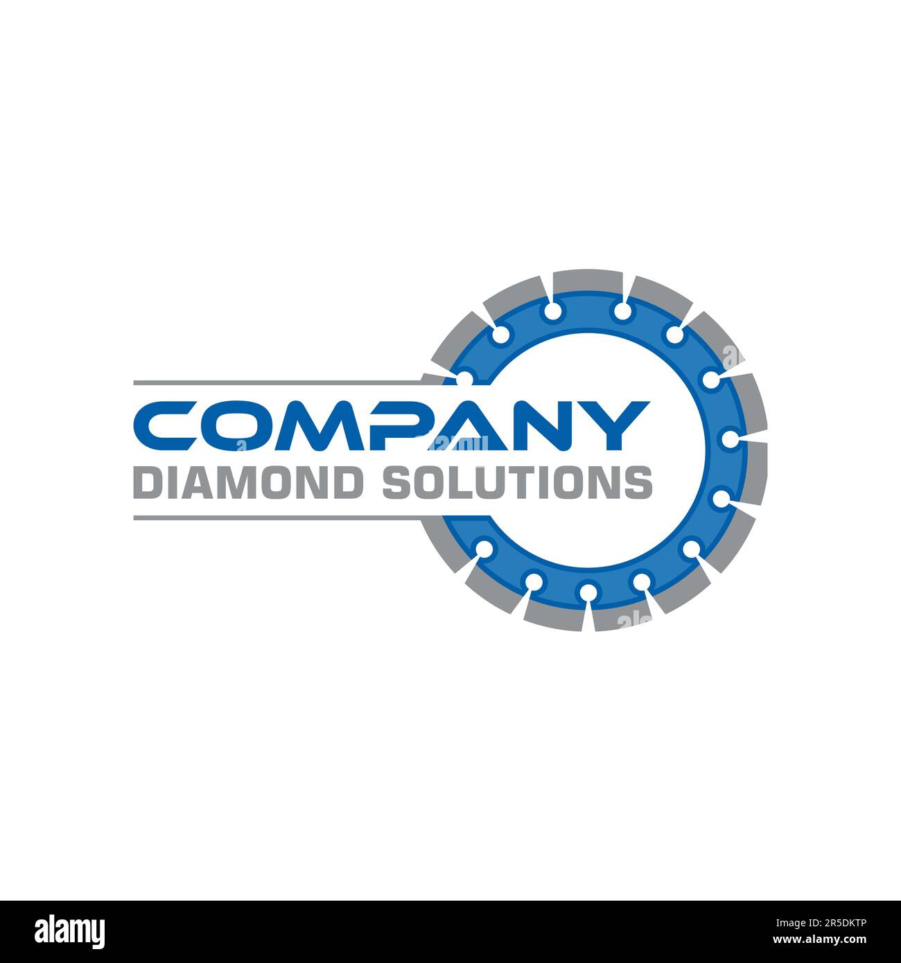 Diamond saw Blade Logo design template creative idea Stock Vector Image