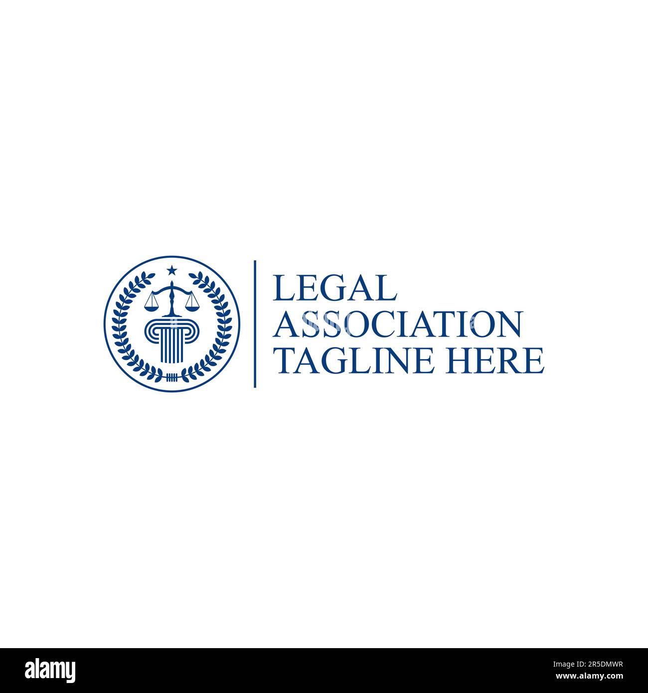 Law legal service Logo Template Design Creative idea Stock Vector Image