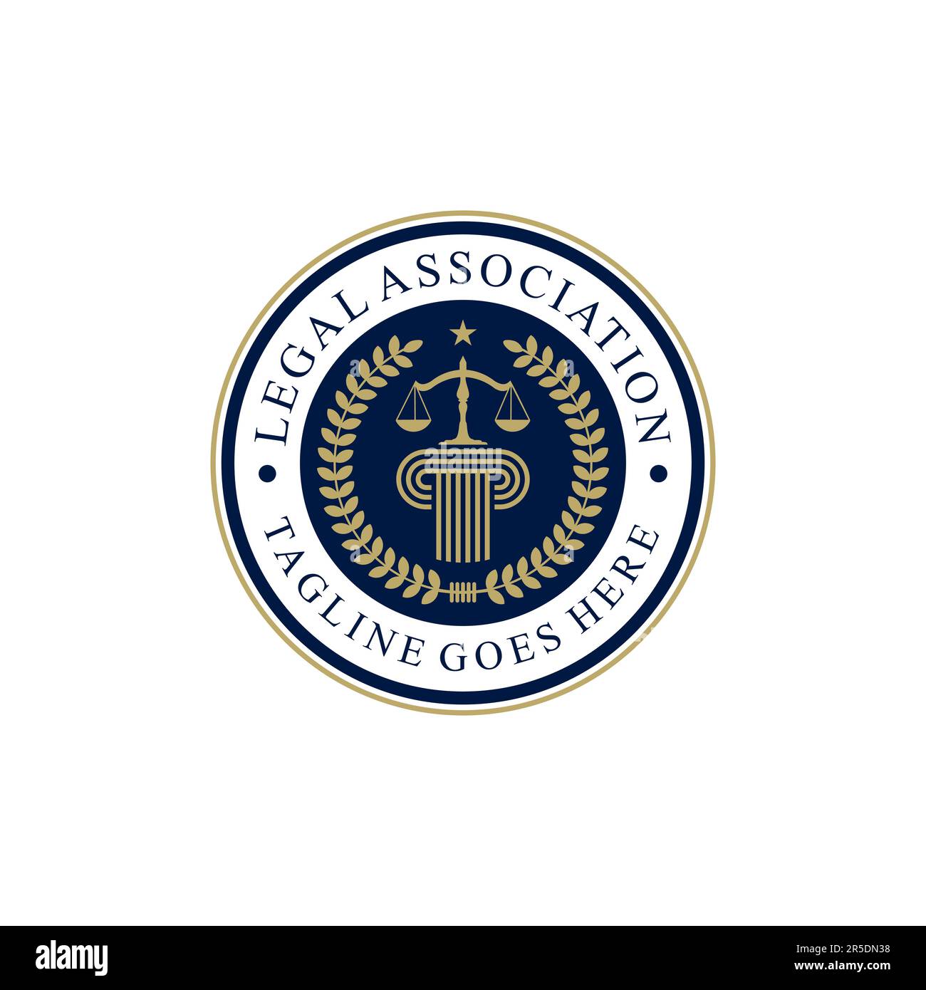 Law legal service Logo Template Design Creative idea Stock Vector Image