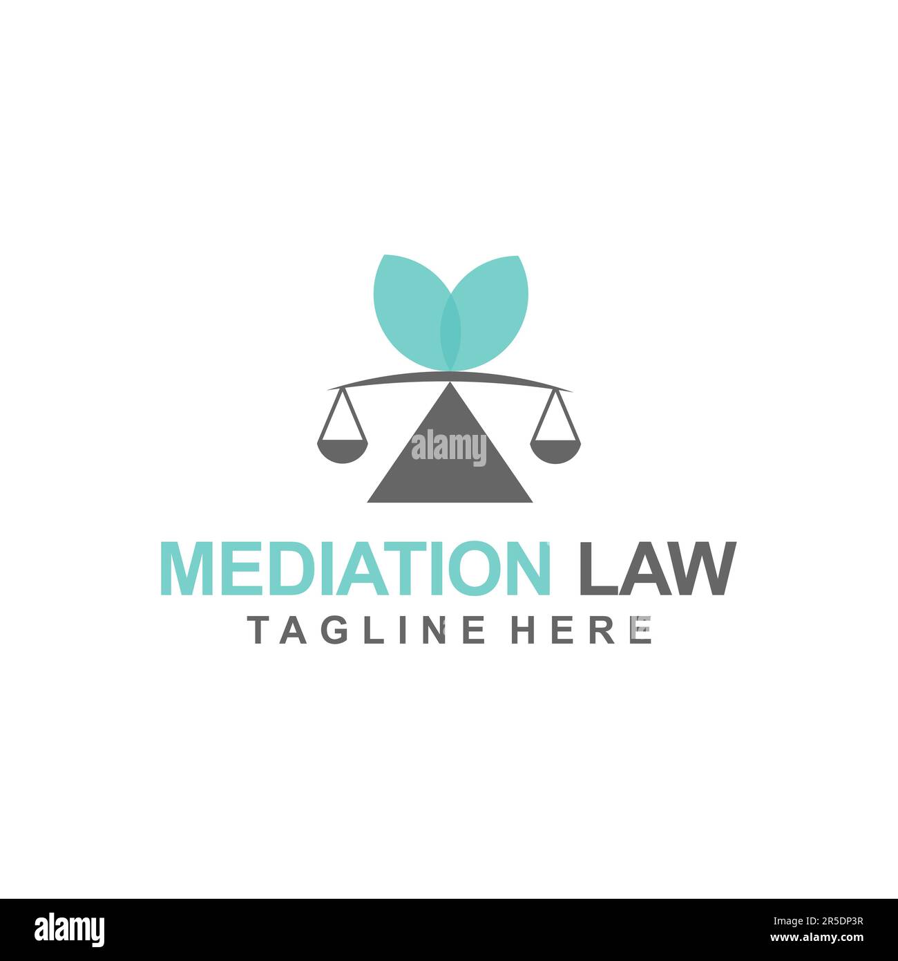 Mediation Law service Logo Template Design Creative idea Stock Vector