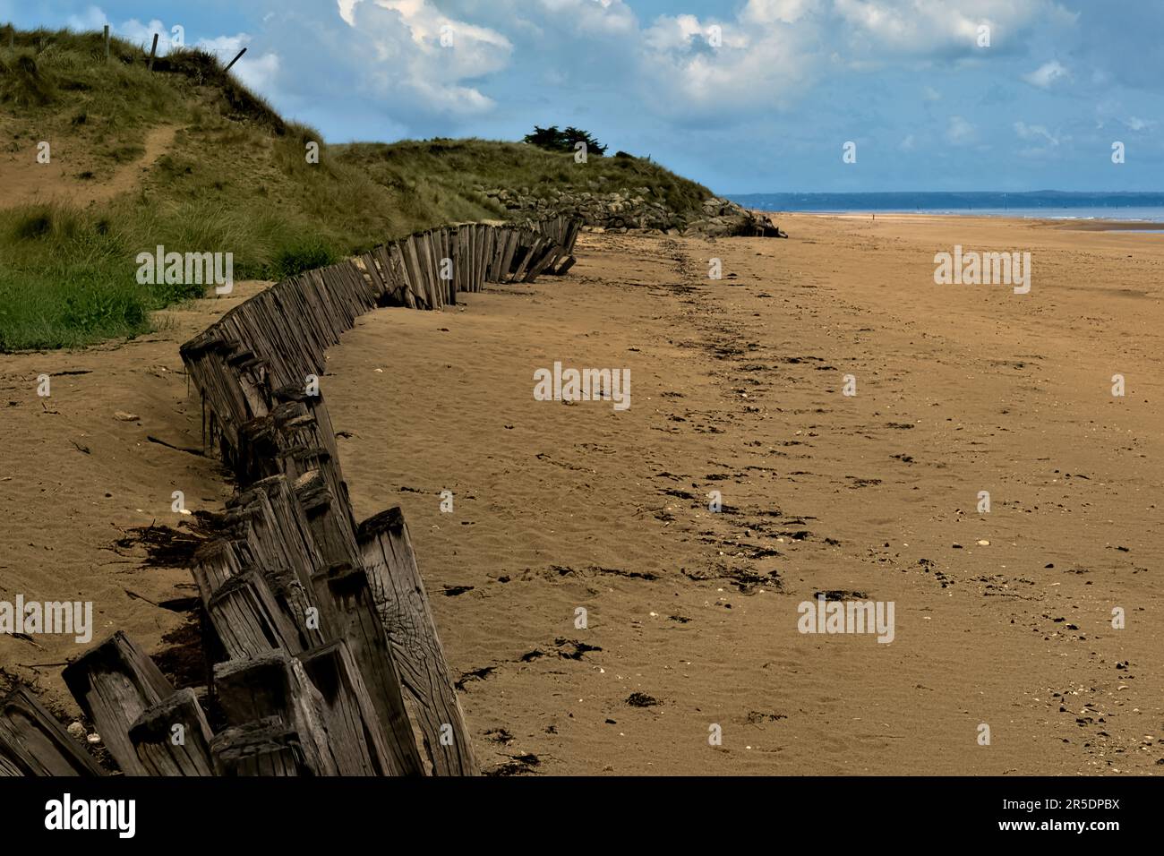 Normandy World War Two landing beaches. Utah Beach in Normandy region