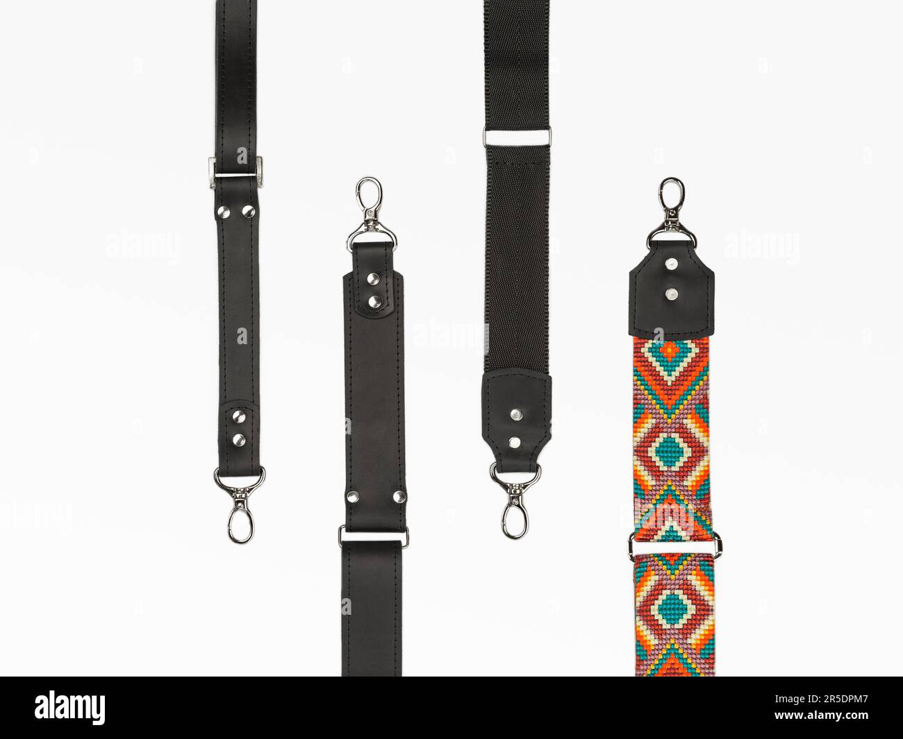 Four Kinds of Removable and Adjustable Leather and Jacquard Textile Bag