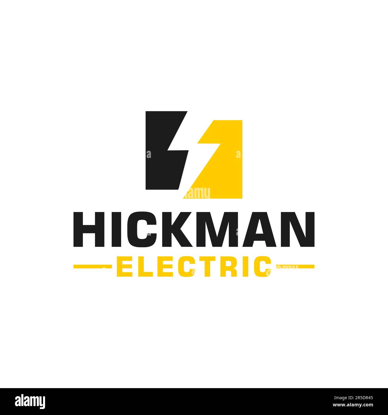 Lighting Electrical Company Logo design Creative idea template Stock