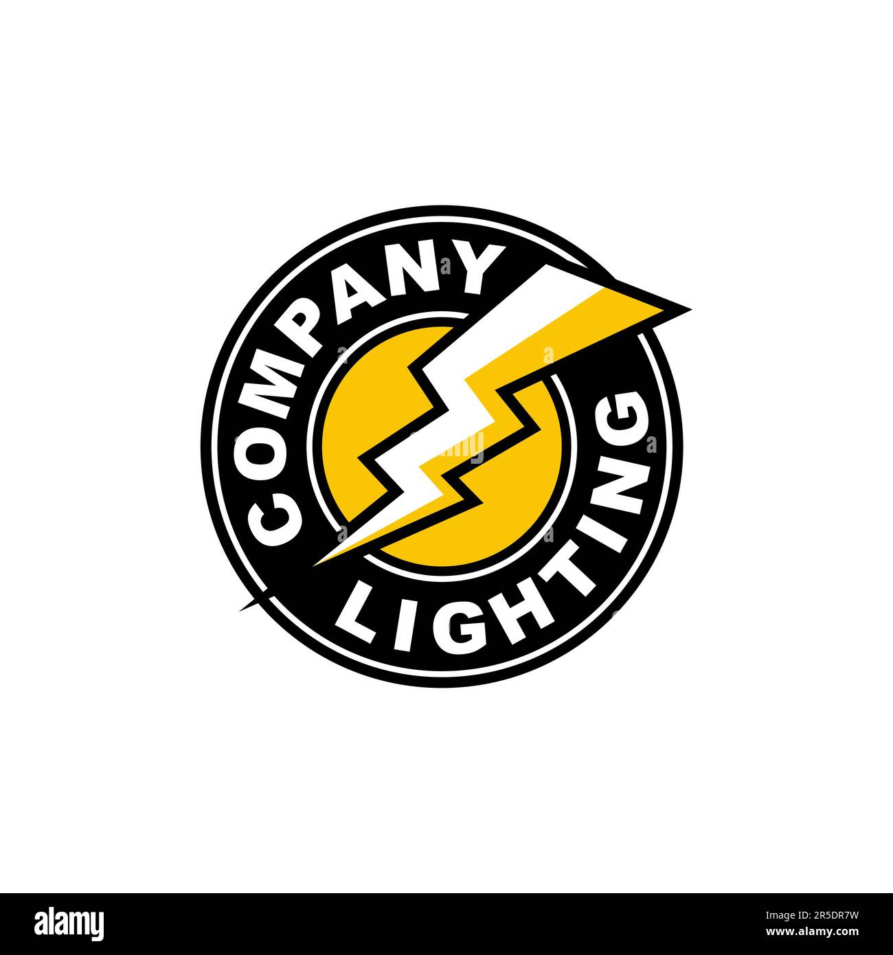 Lighting Electrical Company Logo design Creative idea template Stock