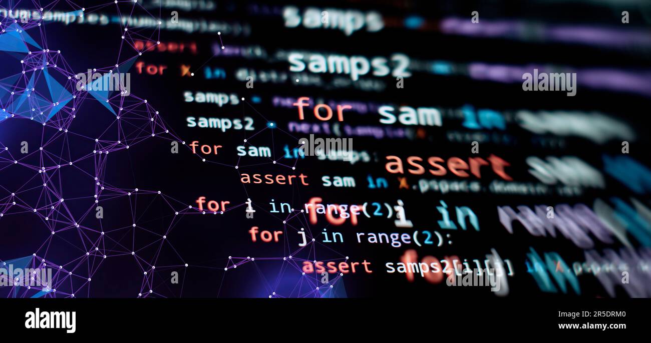 programming and coding technologies. Developer working on web Stock Photo